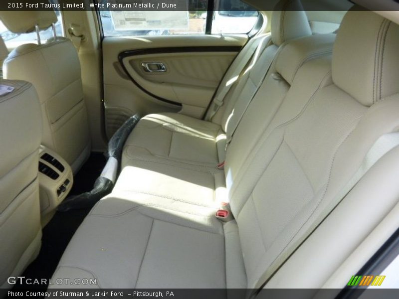 White Platinum Metallic / Dune 2015 Ford Taurus Limited