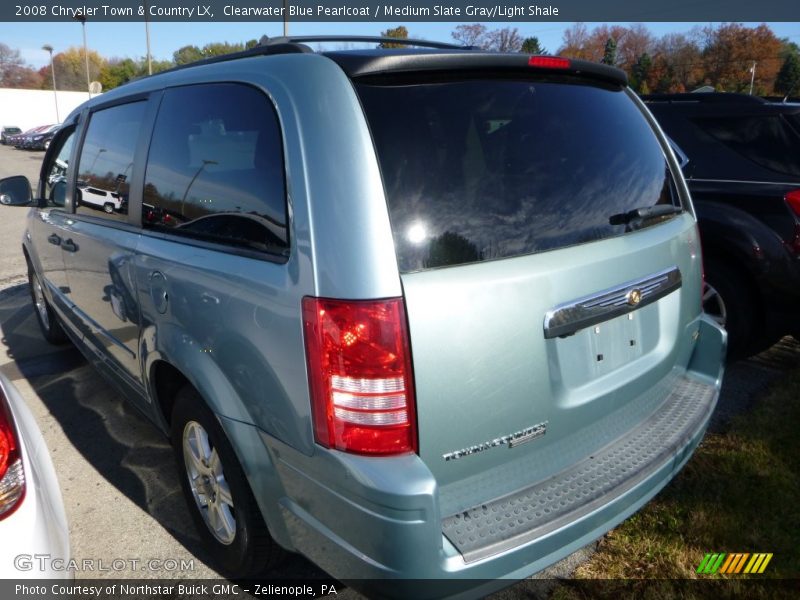 Clearwater Blue Pearlcoat / Medium Slate Gray/Light Shale 2008 Chrysler Town & Country LX