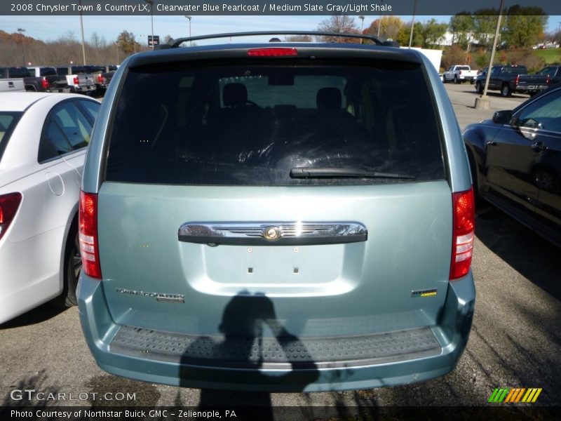 Clearwater Blue Pearlcoat / Medium Slate Gray/Light Shale 2008 Chrysler Town & Country LX