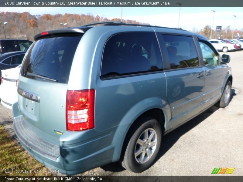 Clearwater Blue Pearlcoat / Medium Slate Gray/Light Shale 2008 Chrysler Town & Country LX