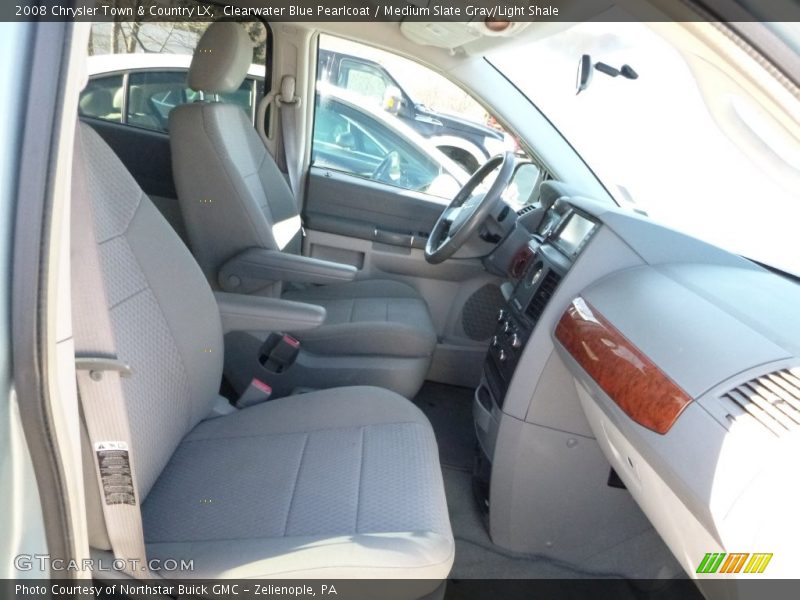 Clearwater Blue Pearlcoat / Medium Slate Gray/Light Shale 2008 Chrysler Town & Country LX
