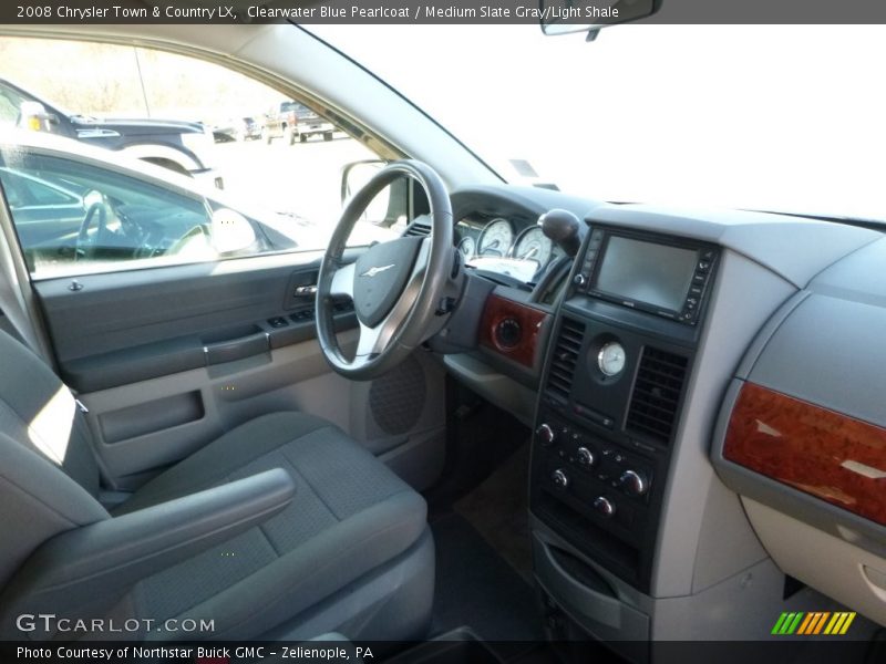 Clearwater Blue Pearlcoat / Medium Slate Gray/Light Shale 2008 Chrysler Town & Country LX