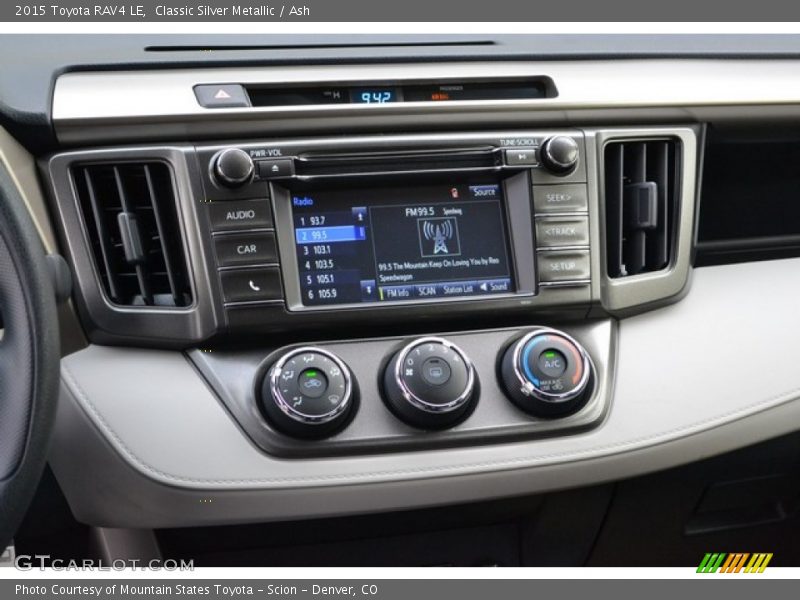 Classic Silver Metallic / Ash 2015 Toyota RAV4 LE