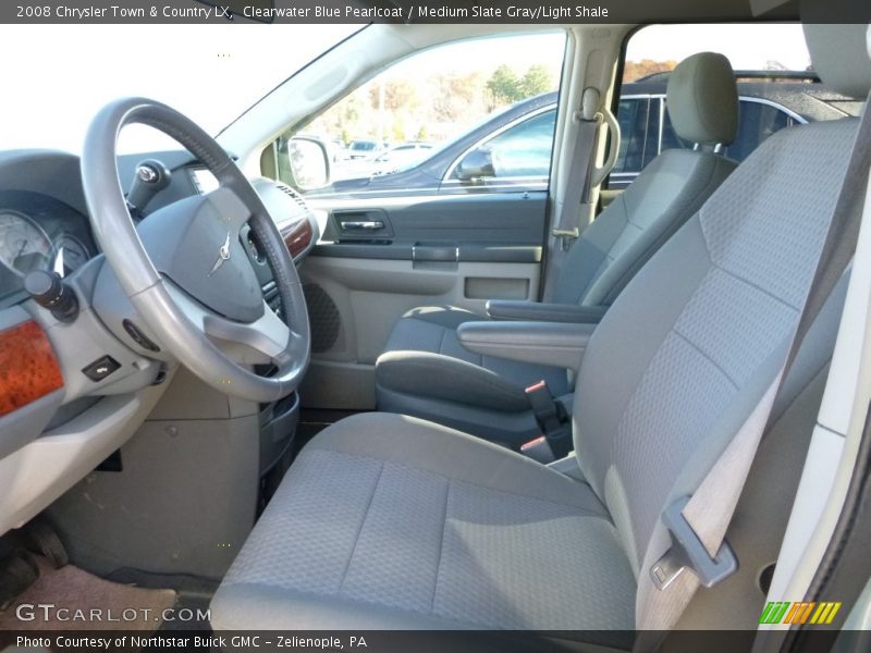 Clearwater Blue Pearlcoat / Medium Slate Gray/Light Shale 2008 Chrysler Town & Country LX