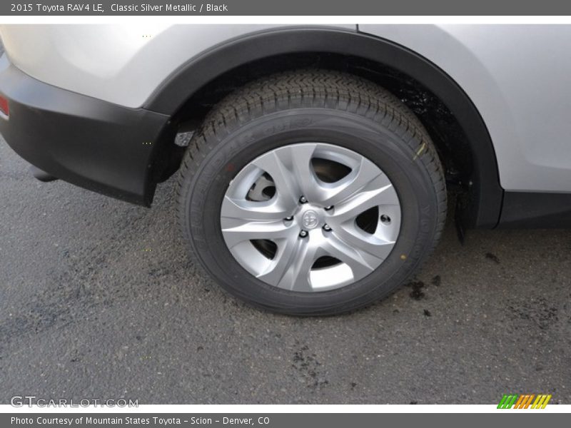 Classic Silver Metallic / Black 2015 Toyota RAV4 LE