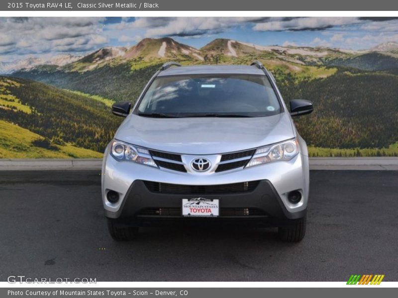 Classic Silver Metallic / Black 2015 Toyota RAV4 LE