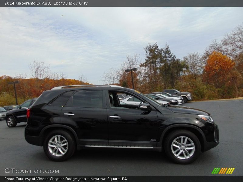Ebony Black / Gray 2014 Kia Sorento LX AWD