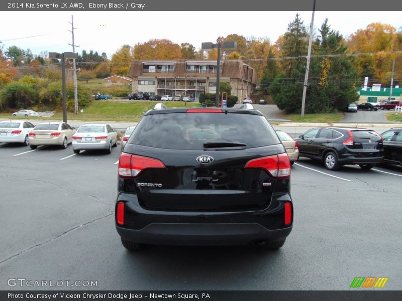Ebony Black / Gray 2014 Kia Sorento LX AWD