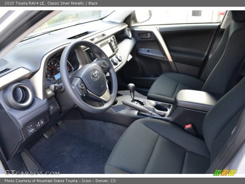 Classic Silver Metallic / Black 2015 Toyota RAV4 LE