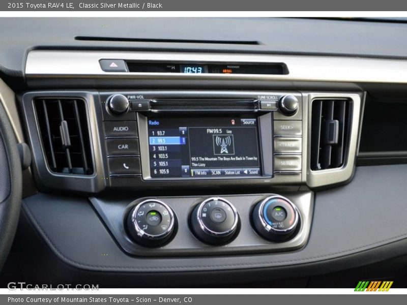 Classic Silver Metallic / Black 2015 Toyota RAV4 LE