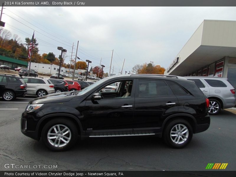 Ebony Black / Gray 2014 Kia Sorento LX AWD