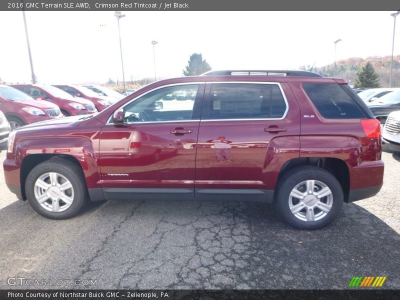 Crimson Red Tintcoat / Jet Black 2016 GMC Terrain SLE AWD