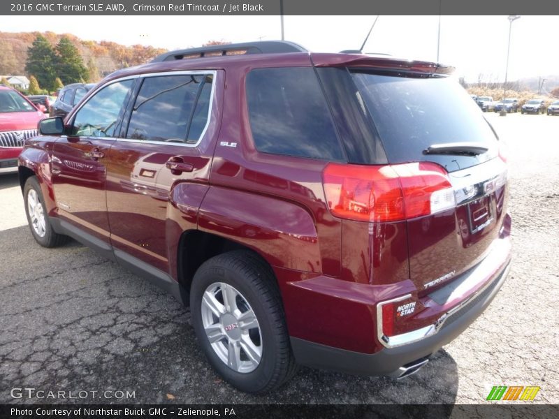Crimson Red Tintcoat / Jet Black 2016 GMC Terrain SLE AWD