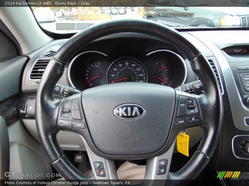 Ebony Black / Gray 2014 Kia Sorento LX AWD