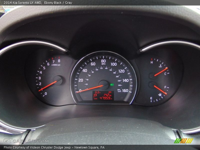 Ebony Black / Gray 2014 Kia Sorento LX AWD
