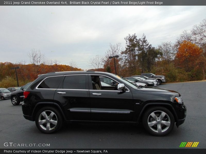 Brilliant Black Crystal Pearl / Dark Frost Beige/Light Frost Beige 2011 Jeep Grand Cherokee Overland 4x4