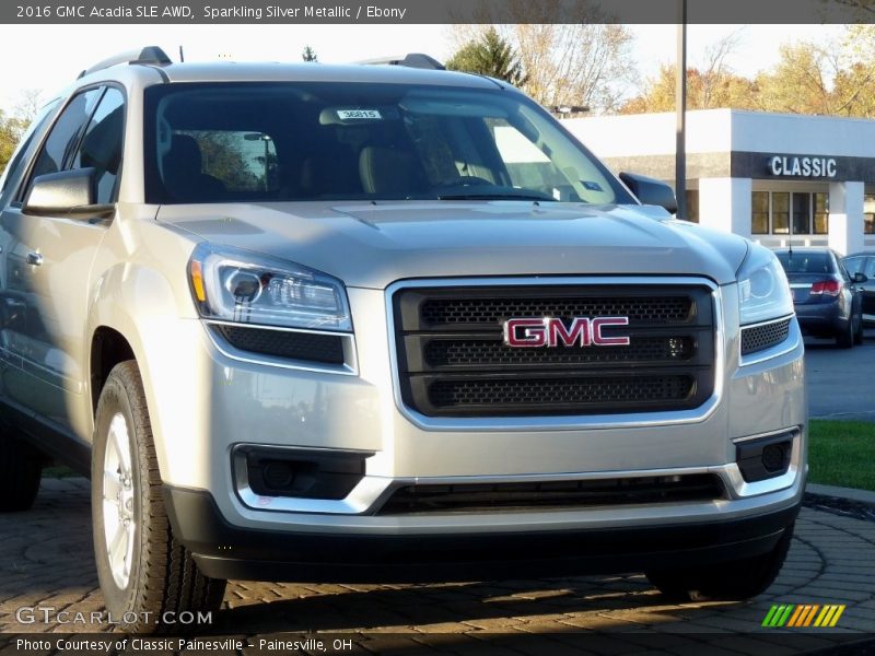 Sparkling Silver Metallic / Ebony 2016 GMC Acadia SLE AWD