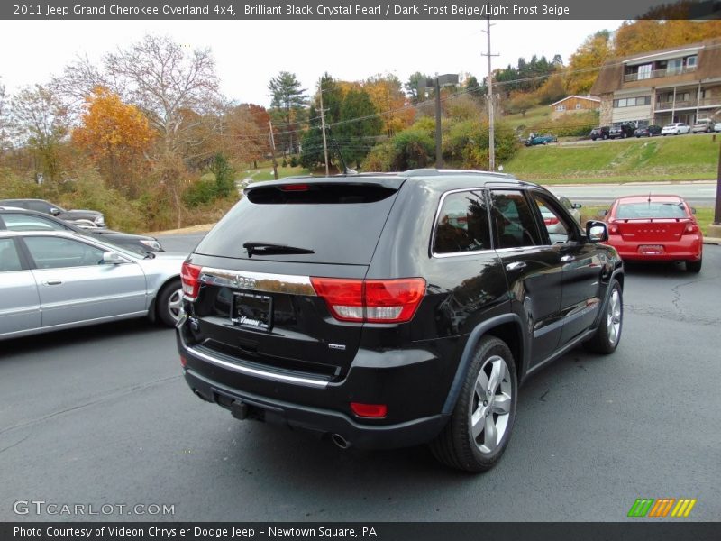 Brilliant Black Crystal Pearl / Dark Frost Beige/Light Frost Beige 2011 Jeep Grand Cherokee Overland 4x4