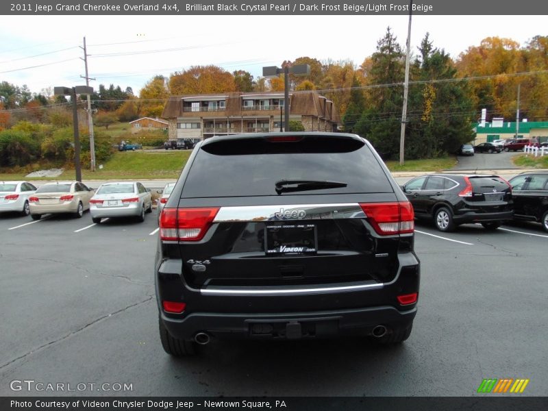 Brilliant Black Crystal Pearl / Dark Frost Beige/Light Frost Beige 2011 Jeep Grand Cherokee Overland 4x4