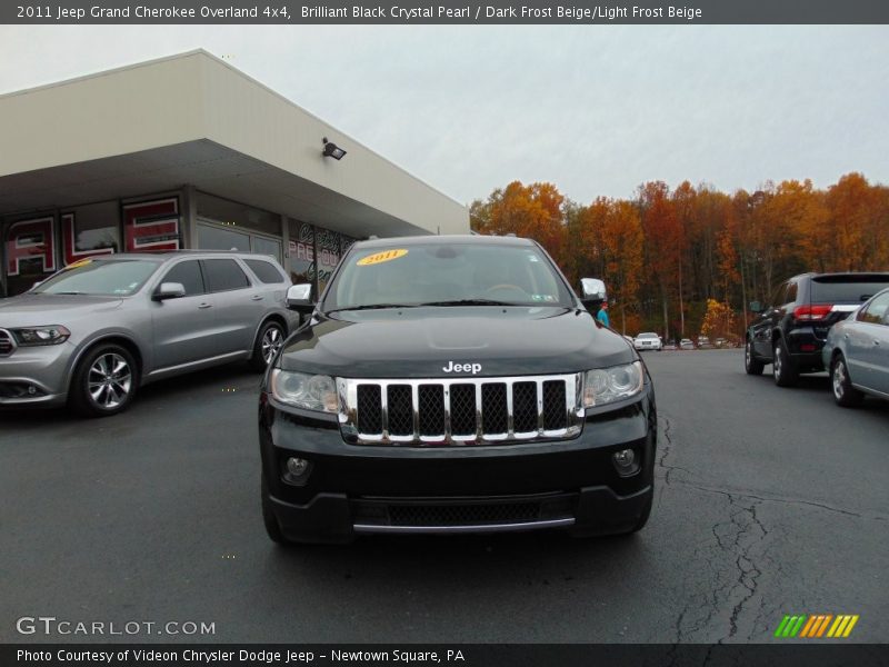 Brilliant Black Crystal Pearl / Dark Frost Beige/Light Frost Beige 2011 Jeep Grand Cherokee Overland 4x4