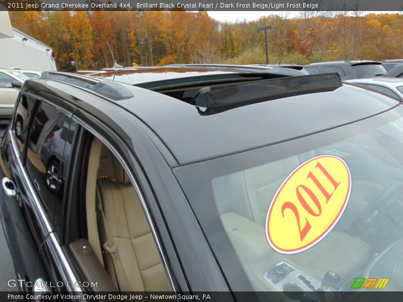 Brilliant Black Crystal Pearl / Dark Frost Beige/Light Frost Beige 2011 Jeep Grand Cherokee Overland 4x4