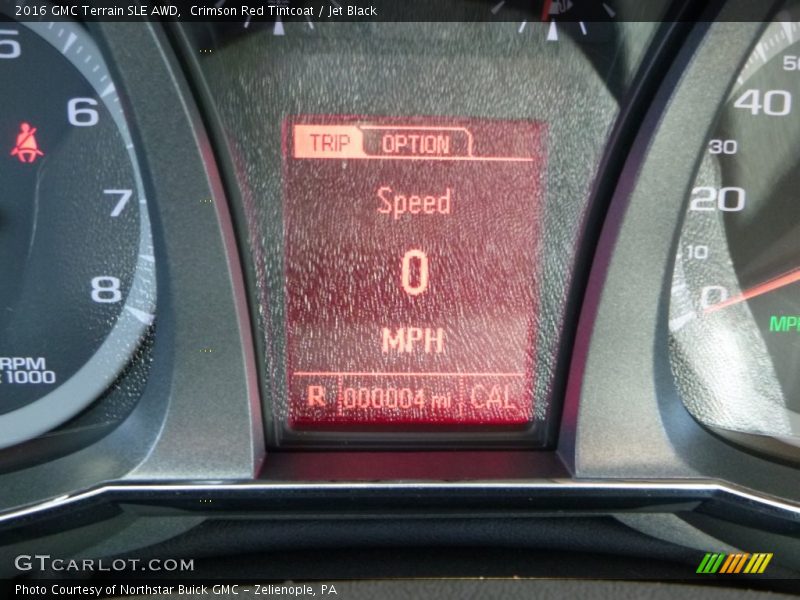 Crimson Red Tintcoat / Jet Black 2016 GMC Terrain SLE AWD