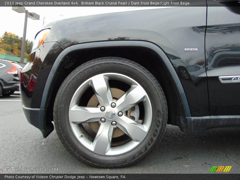 Brilliant Black Crystal Pearl / Dark Frost Beige/Light Frost Beige 2011 Jeep Grand Cherokee Overland 4x4