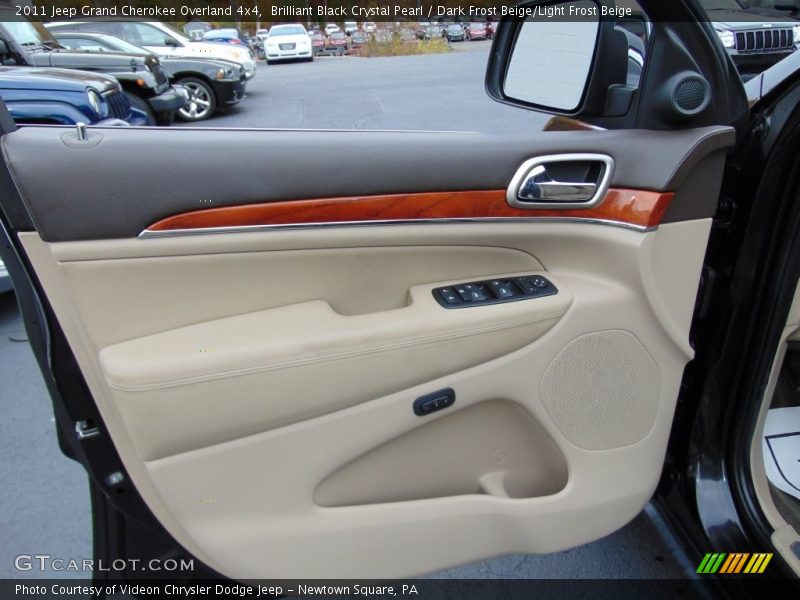 Brilliant Black Crystal Pearl / Dark Frost Beige/Light Frost Beige 2011 Jeep Grand Cherokee Overland 4x4