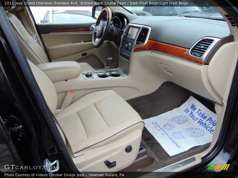 Brilliant Black Crystal Pearl / Dark Frost Beige/Light Frost Beige 2011 Jeep Grand Cherokee Overland 4x4