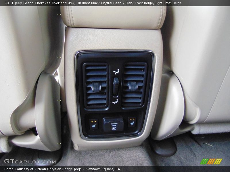 Brilliant Black Crystal Pearl / Dark Frost Beige/Light Frost Beige 2011 Jeep Grand Cherokee Overland 4x4
