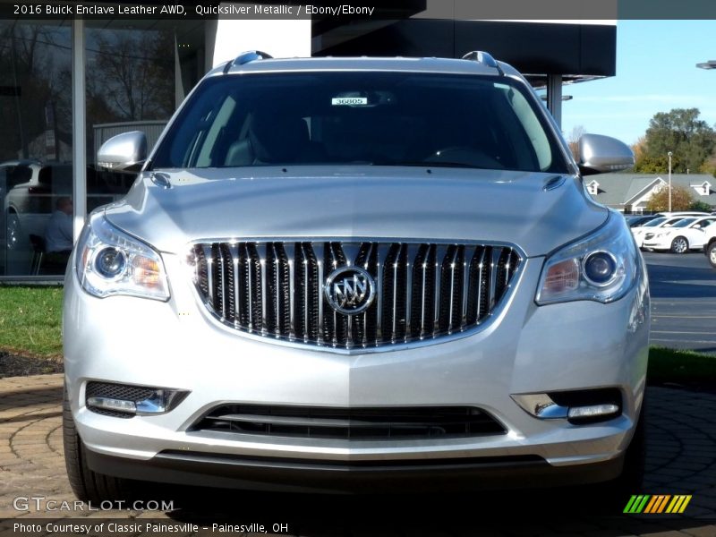 Quicksilver Metallic / Ebony/Ebony 2016 Buick Enclave Leather AWD