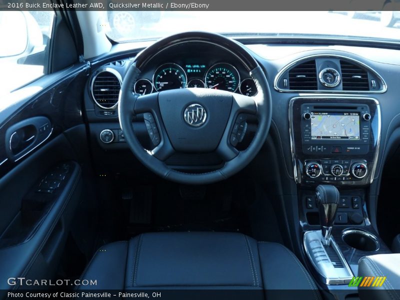 Quicksilver Metallic / Ebony/Ebony 2016 Buick Enclave Leather AWD