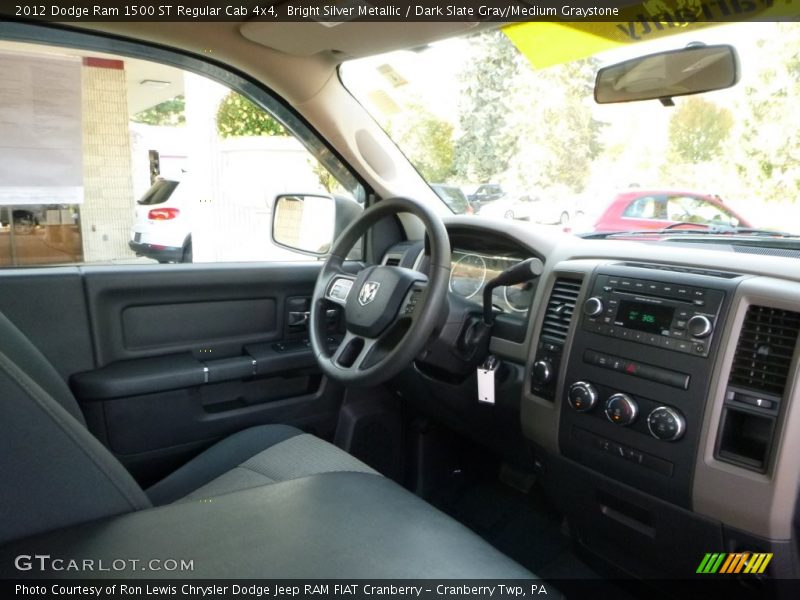 Bright Silver Metallic / Dark Slate Gray/Medium Graystone 2012 Dodge Ram 1500 ST Regular Cab 4x4