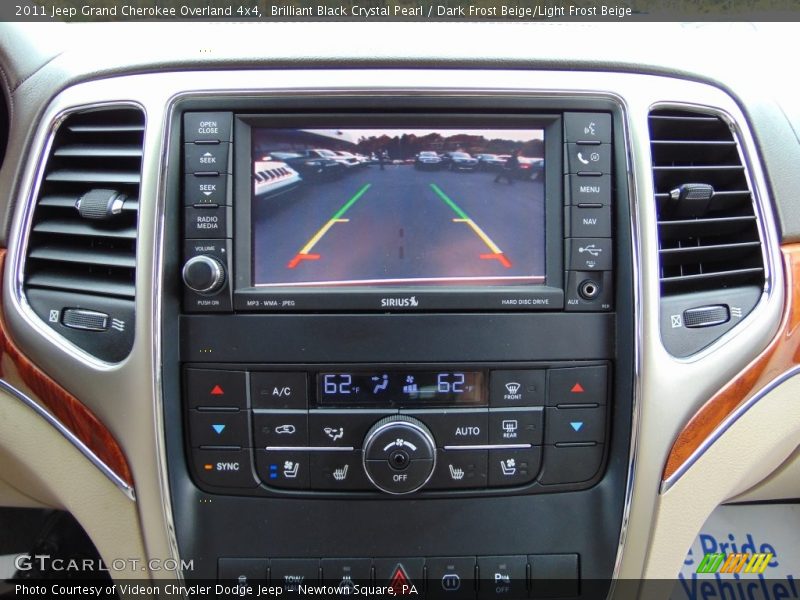 Brilliant Black Crystal Pearl / Dark Frost Beige/Light Frost Beige 2011 Jeep Grand Cherokee Overland 4x4
