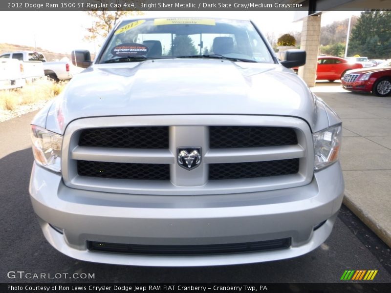 Bright Silver Metallic / Dark Slate Gray/Medium Graystone 2012 Dodge Ram 1500 ST Regular Cab 4x4