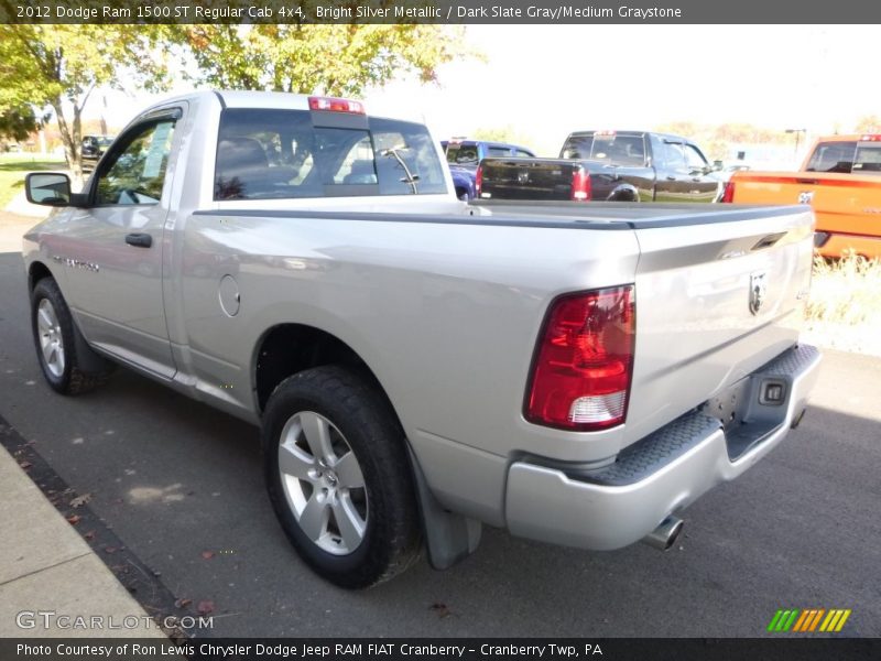 Bright Silver Metallic / Dark Slate Gray/Medium Graystone 2012 Dodge Ram 1500 ST Regular Cab 4x4