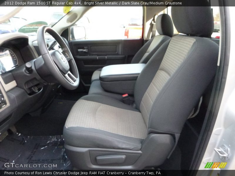 Bright Silver Metallic / Dark Slate Gray/Medium Graystone 2012 Dodge Ram 1500 ST Regular Cab 4x4