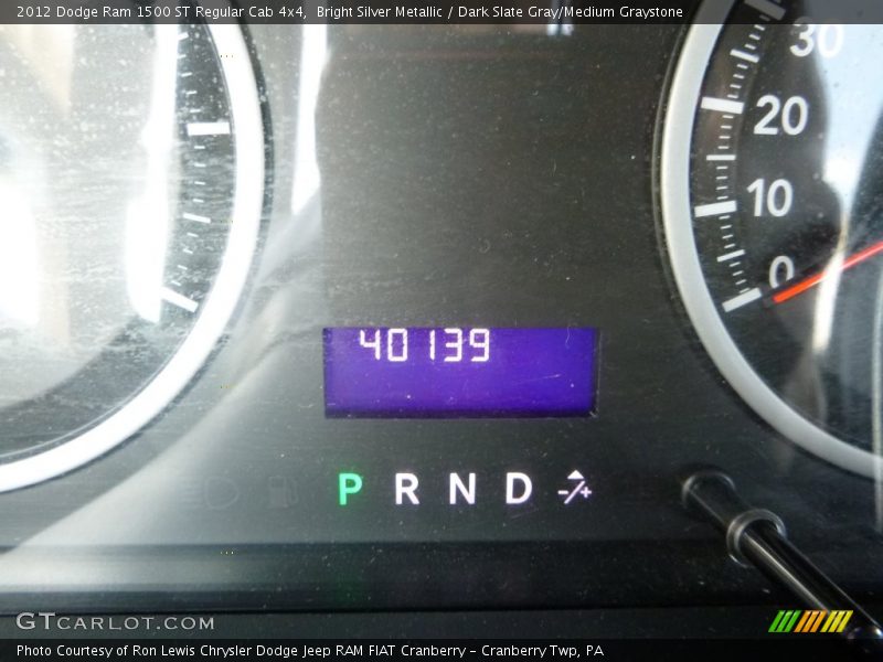 Bright Silver Metallic / Dark Slate Gray/Medium Graystone 2012 Dodge Ram 1500 ST Regular Cab 4x4