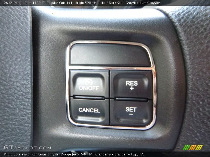 Bright Silver Metallic / Dark Slate Gray/Medium Graystone 2012 Dodge Ram 1500 ST Regular Cab 4x4