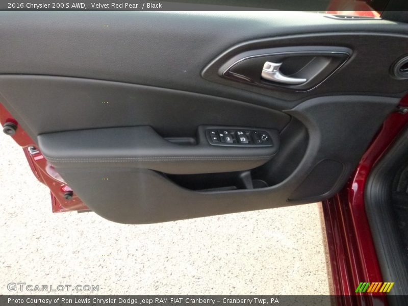 Velvet Red Pearl / Black 2016 Chrysler 200 S AWD