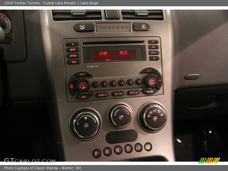 Crystal Lake Metallic / Sand Beige 2006 Pontiac Torrent