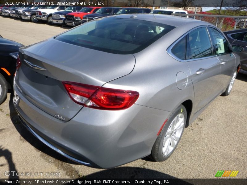 Billet Silver Metallic / Black 2016 Chrysler 200 Limited