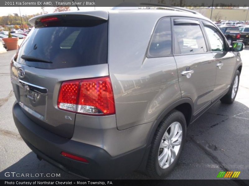 Titanium Silver / Black 2011 Kia Sorento EX AWD