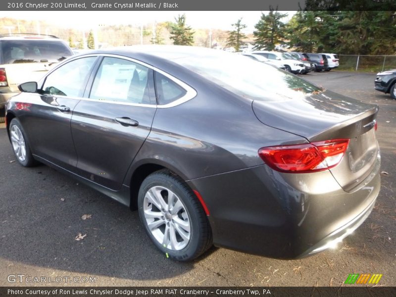 Granite Crystal Metallic / Black 2016 Chrysler 200 Limited