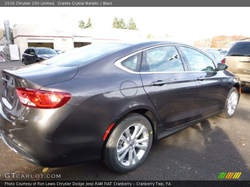 Granite Crystal Metallic / Black 2016 Chrysler 200 Limited