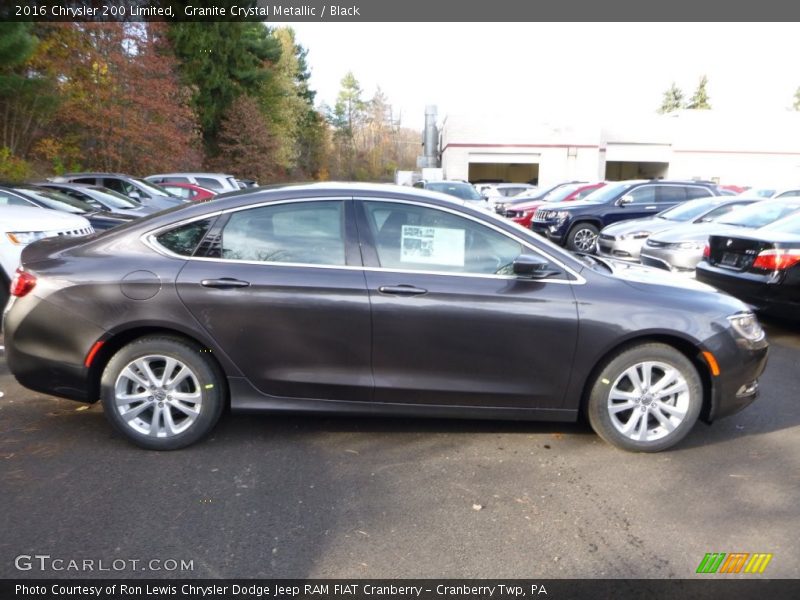Granite Crystal Metallic / Black 2016 Chrysler 200 Limited