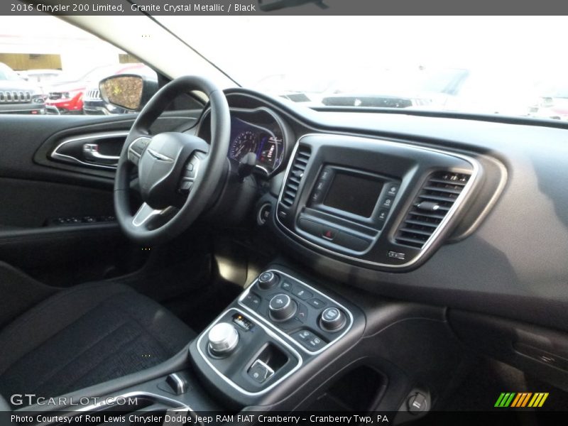 Granite Crystal Metallic / Black 2016 Chrysler 200 Limited