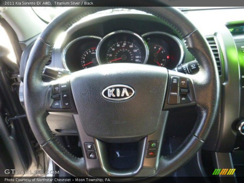 Titanium Silver / Black 2011 Kia Sorento EX AWD