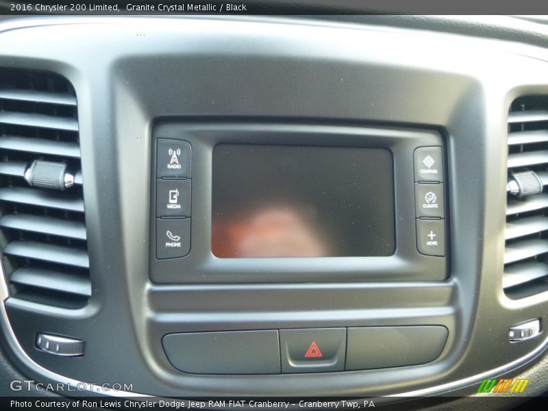 Granite Crystal Metallic / Black 2016 Chrysler 200 Limited