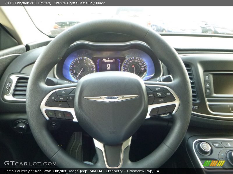Granite Crystal Metallic / Black 2016 Chrysler 200 Limited